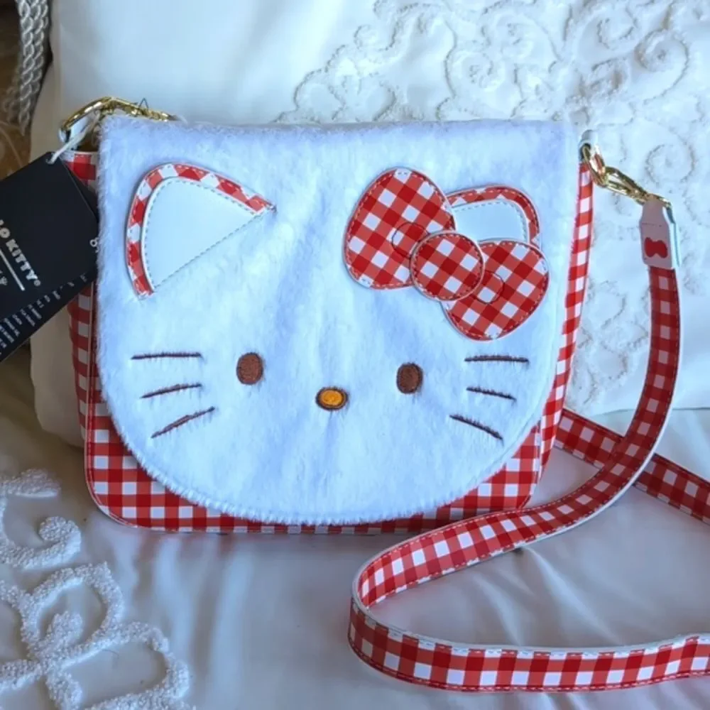 Hello Kitty Sanrio/ Loungefly ♥️🍒💌Red Gingham Collectible Purse